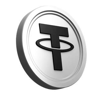 Tether USDT coin element within the trading community's trust section